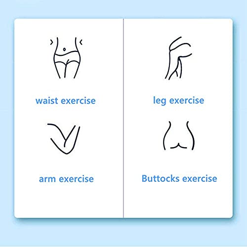 Ainstsk Smart Weighted Hula Hoop, 2 in 1 Abdomen Fitness Weighted Hulahoops with 24 Detachable Knots Abdominal Trainers-Blue & White