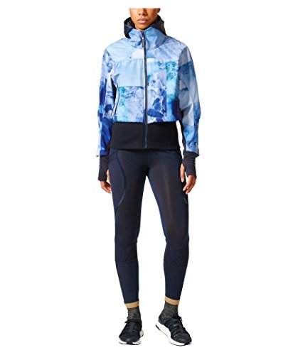 adidas Women's Run Trail Jacket, Blue, Small