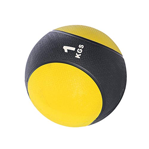Abaodam 1KG Yoga Pilates Ball Small Exercise Ball Medicine Ball for Abdominal Workouts and Shoulder Rehabilitation Exercises Core Strengthening