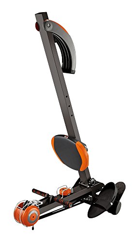 Body Sculpture BR3010 Rower and Gym | Adjustable Resistance | Built-in-Gym | Folds | Free DVD | Track Your Progress | More, Red / Black, One Size