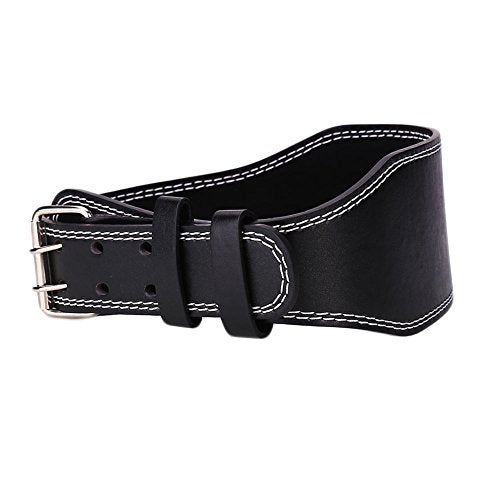 Auntwhale PVC Weight Lifting Belt Powerlifting Belt Protect Waist Lumbar Protection Men Adults Gym Fitness Equipment Black