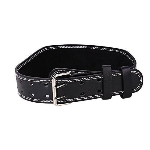 Auntwhale PVC Weight Lifting Belt Powerlifting Belt Protect Waist Lumbar Protection Men Adults Gym Fitness Equipment Black