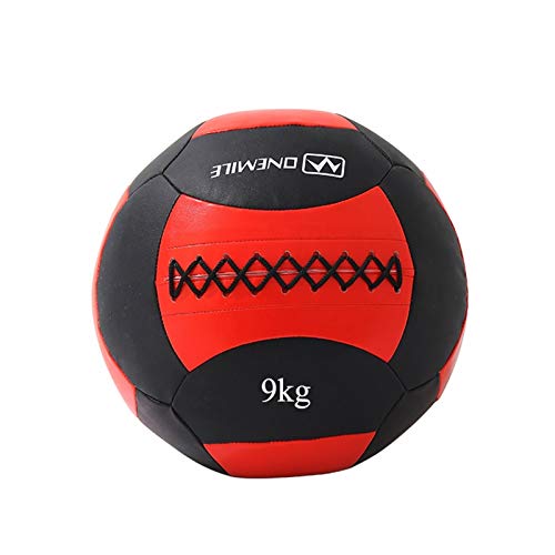 Medicine Balls WXYZ Soft Wall Ball Training Fitness Squash, Pu Solid Gravity Balance Ball, 2kg, 3kg, 5kg, 7kg, 8kg, 9kg, 12kg (Size : 9kg)