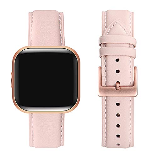FENGLIN Compatible with Fitbit Versa 2 Strap/Fitbit Versa Strap,Adjustable Replacement Strap for Fitbit Versa 2/Fitbit Versa/Versa SE/Versa Lite(Pinksand/Rosegold)