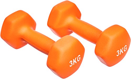 Amazon Basics Neoprene Dumbbell Pair, 2 x 3Kg