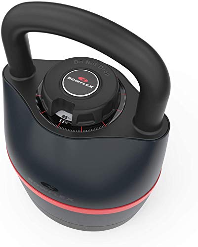 Bowflex Unisex's SelectTech Adjustable Kettlebell, Black/Red, one-size