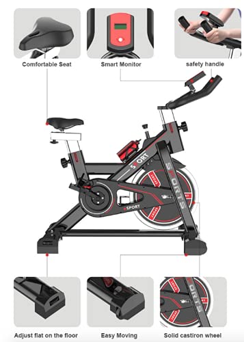 6kg Flywheel Stationary Exercise Spinning Spin Bike Home Fitness Workout Cardio PD-FIT