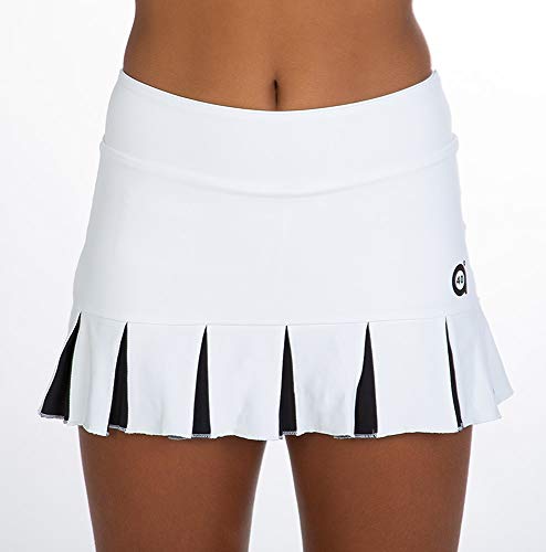 a40grados Sport & Style, Skirt Feliz white, Woman, Tennis and Paddle (44 XL)