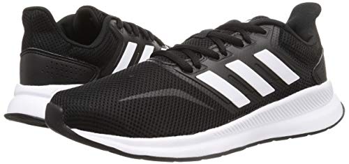 adidas Men's Runfalcon Sneakers, Black White Black, 11 UK
