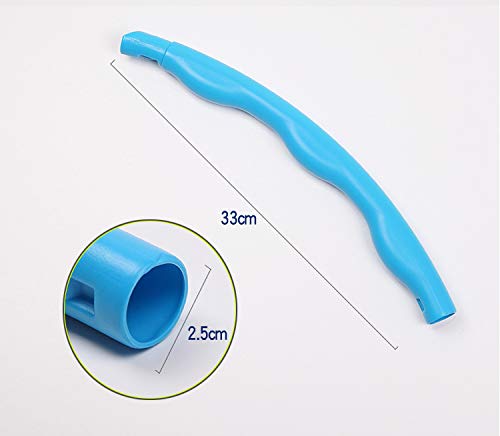 Fitness Hula Hoops Weighted Hoop for Adults Kids Folding Adjustable Workout Equipment Ring 8 Sections (Blue Grey)