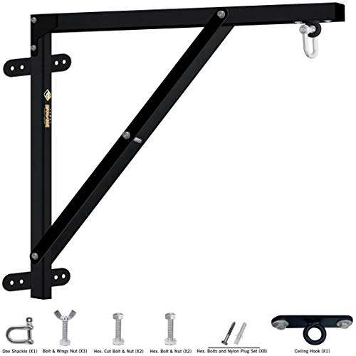 Farabi Punching Bag Wall Mount Punch Bag Wall Bracket Heavy Bag Wall Mount Bracket (2.5-FT (30