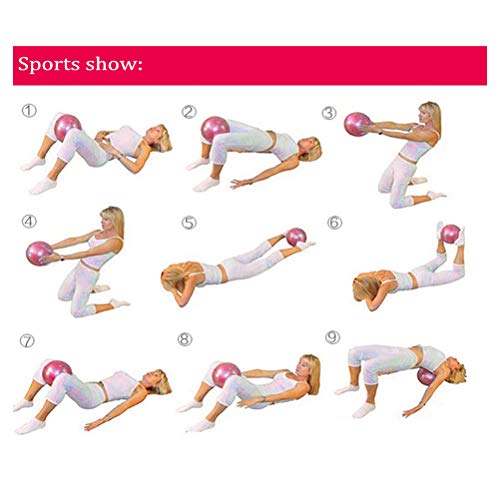 ZHIYE Mini Pilates Ball Yoga Small Exercise Ball Core Fitness Bender, Yoga, Stability, Barre, Training Physical Therapy Anti-Slip Swiss Ball Gym Home