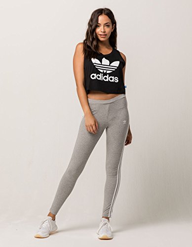 adidas Originals Women's 3 Stripes Leggings, Grey Heather, S