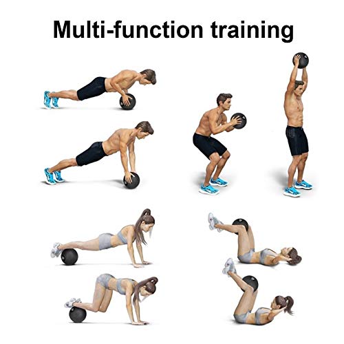 Medicine Ball HUA Exercise Fitness Medicine Ball 5kg/11lb, Non-slip Gravity Solid Iron Sand Grand Slam Ball, For Home Male And Female Core Training Balls