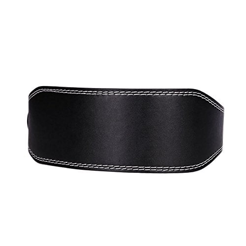 Auntwhale PVC Weight Lifting Belt Powerlifting Belt Protect Waist Lumbar Protection Men Adults Gym Fitness Equipment Black