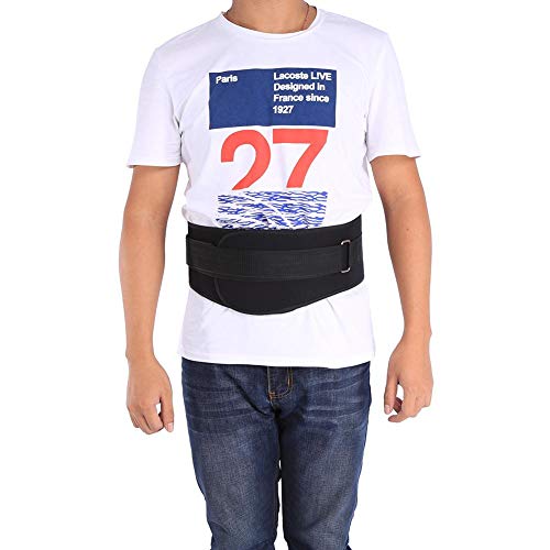 Gerioie Wide Application Fitness Belt, Waist Back Support, Polyester Fiber, Weightlifting Belt, Powerlifting Belt, for Training Accessories Training Equipment(black, M)