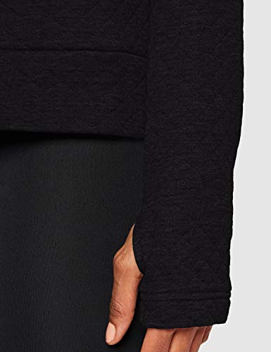 Amazon Brand - AURIQUE Women's Sports Hoodie, Black (Black Marl), 14, Label:L