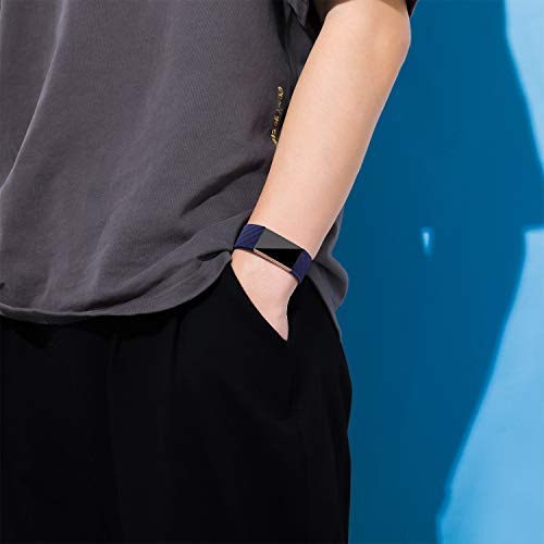 Dirrelo 3 Pack Straps Compatible with Fitbit Charge 3/Fitbit Charge 4 for Women and Men, Soft Silicone Adjustable Replacement Sport Wristband for Fitbit Charge 3 SE, BlackBlueGray L