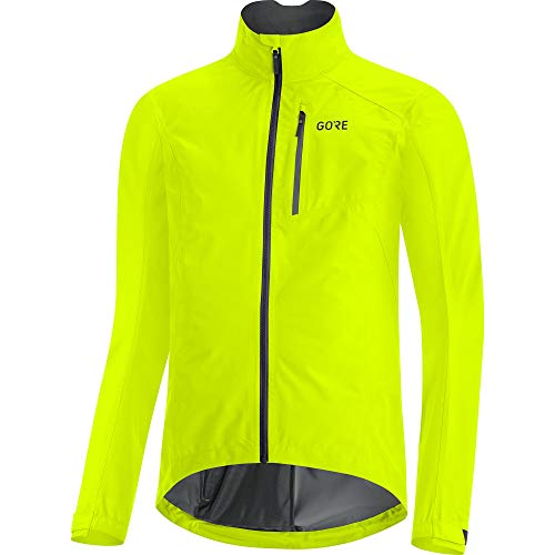 GORE WEAR Men's Cycling Jacket, GORE-TEX PACLITE, XL, Neon Yellow
