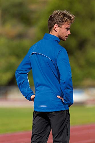 ERIMA Men Running Jacket - New Royal/White, Size M