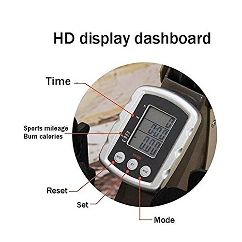 AMZOPDGS Rowing Machines, Rowing Machine,Foldable Magnetic Rowing Machine with 12 Resistance Settings and Transport Wheels,HD Dial Display and Adjustable Resistance