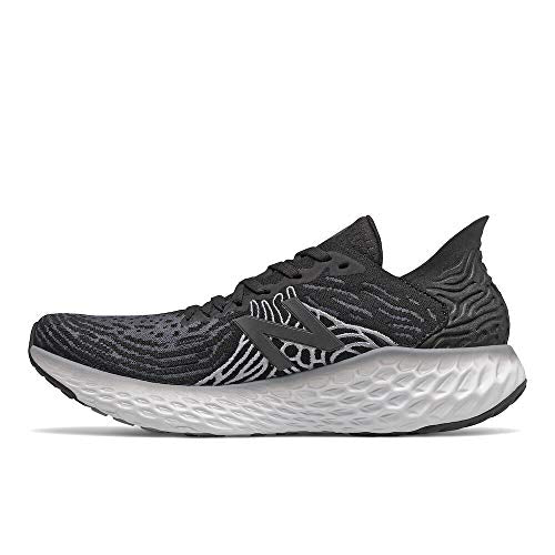 New Balance Men's 1080v10 Fresh Foam Running Shoe, Black/Steel, 10.5 Wide