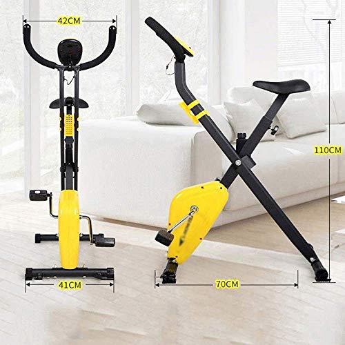 Exercise Bike for Home Use Folding Light Weight Cycling Spin Bike,Fitness Equipment Portable Arm Home Pedal Exerciser Gym Leg Cardio Trainer