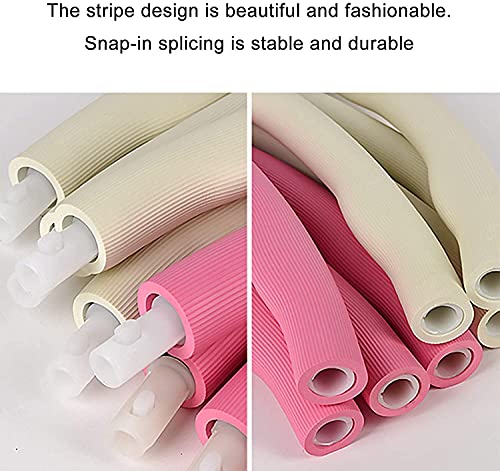 fitness hula hoops Weighted Hula Hoop, 8-section Detachable Fitness Hula Hoops, Hula Hoop for Weight Loss and Massage, for Adults Movement and Weight Loss Suitable with Mini Tape Measure Rope