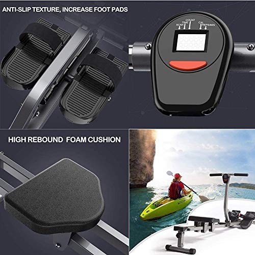 AMZOPDGS Rowing Machines, Rowing Machine,Multifunctional Glider Rowing Machine Fitness Equipments,Noise Reduction Design,Indoor Hydraulic Rowing Machine