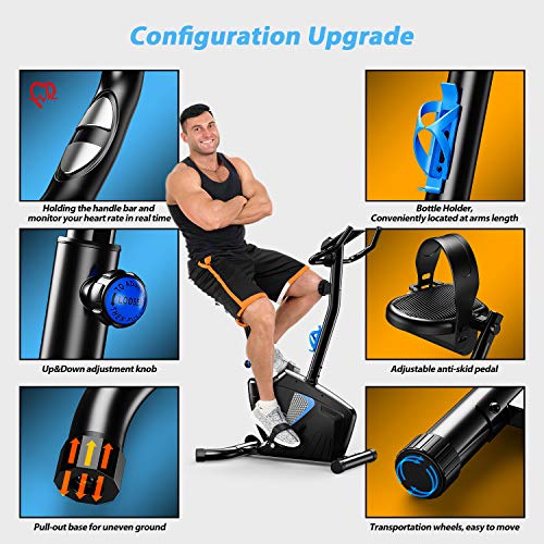WINNOW Exercise Bike Fitness Bike Advanced Home Trainer Spin Bike Ideal Cardio Trainer Adjustable Magnetic Resistance Aerobic Workout