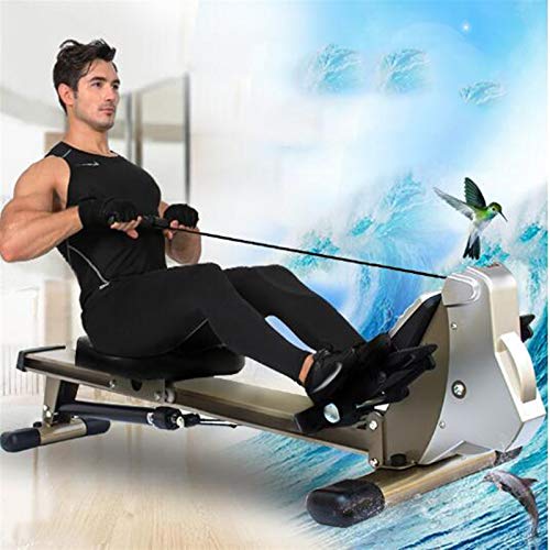 AMZOPDGS Rowing Machines, Rowing Machine,Foldable Magnetic Rowing Machine with 12 Resistance Settings and Transport Wheels,HD Dial Display and Adjustable Resistance