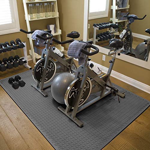 COMOTS 16pcs 64 Sq Ft Gym Flooring Foam Mat 60x60x1cm Interlocking EVA Foam Tiles Protective Flooring Mat for Exercise, Gymnastics,Home and Gym (16pcs Grey)
