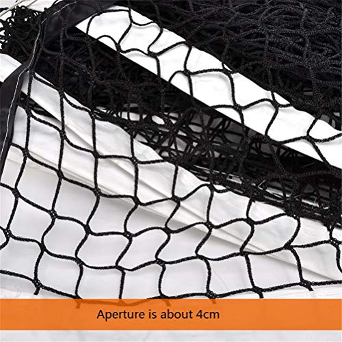 Dbtxwd Tennis Training Net 12.8M*1.1M, Polyester Foldable Volleyball Black Net for Suitable for Family Entertainment Garden