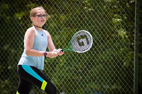 Gamma Sports Junior Tennis Racquet: Quick Kids 23 Inch Tennis Racket - Prestrung Youth Tennis Racquets for Boys and Girls - 93 Inch Head Size - Orange