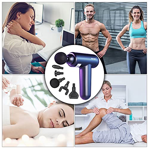 Muscle Massage Gun Deep Tissue UK, OALYGEI Percussion Massager - Handheld Electric Body Sports Massagers for Athletes Pain Relief&Relax, Super Quiet Brushless Motor Cordless Mini Gun (UK Massage) - Gym Store | Gym Equipment | Home Gym Equipment | Gym Clothing