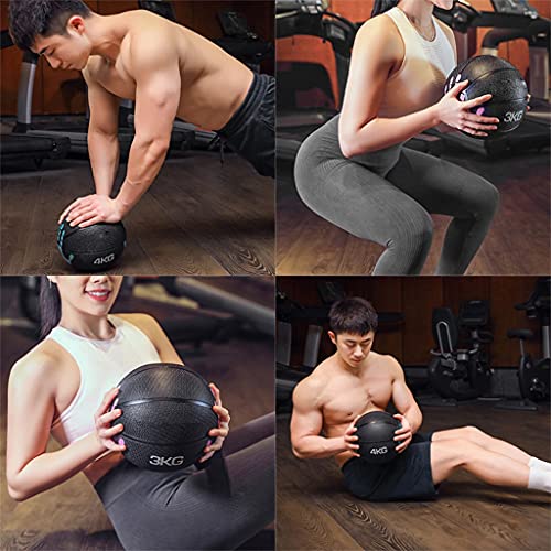 Medicine Ball Fitness Medicine Ball, Home Strength Training Equipment, Solid Rubber Ball, Non-slip Texture, 2-10kg (Size : 10kg)