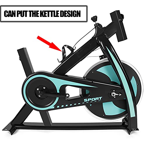 Yclty Stationary Spin Bikes,Indoor Exercise Bike,Belt Drive Flywheel Workout Bike Bicycle For Home Training,Fitness Gym Cycling Cardio Workout,Adjustable Handlebars & Seat, LCD Display