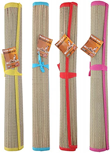ABRUS® Beach Mat Reed 60x180cm | Assorted Yoga Mats | Outdoor Sheet (Blue) - Gym Store | Gym Equipment | Home Gym Equipment | Gym Clothing