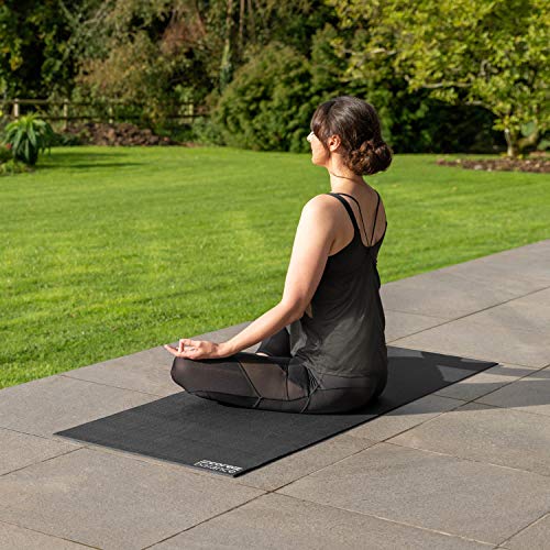 Core Balance Yoga Mat, Thick Foam 6mm, Non Slip, Exercise Fitness Gym, Compact Lightweight With Carry Strap