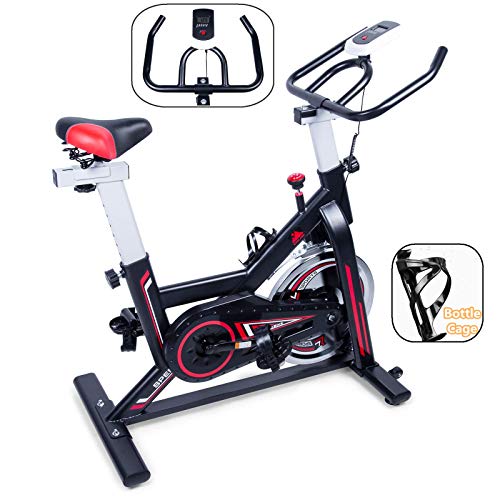 SLEE SPIN EXCERCISE BIKE FITNESS CARDIO TRAINING GYM HOME SPORTS FAT BURN UPRIGHT