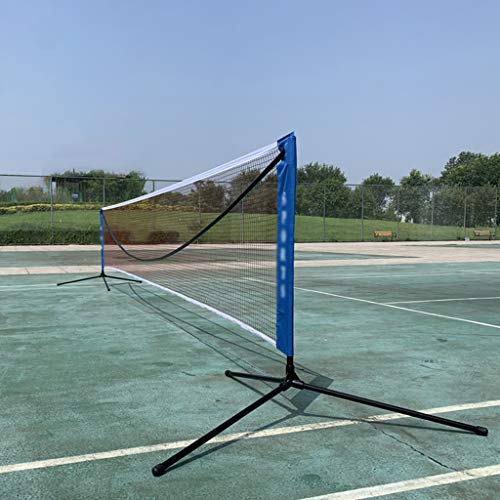 Adjustable Tennis Net, Movable Portable Easy Set Up Badminton Set, Teenagers Professional Tennis Training Net for Indoor Outdoor,6.1m