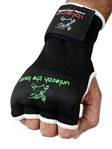 Islero Boxing Inner GEL Gloves hand Wraps Punch Bag MMA Grappling Martial Arts Bandages (Large/XL)