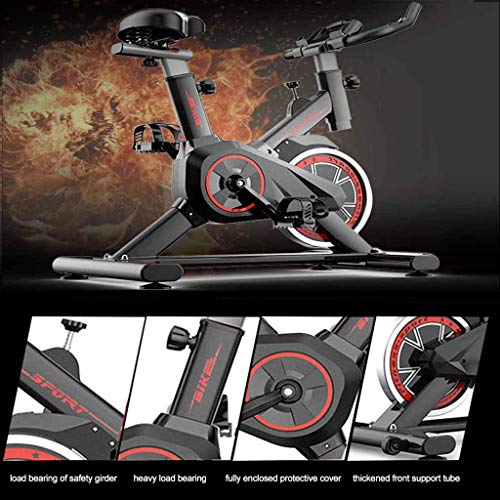 YLJYJ Excersize Stationary Bike, Spin Indoor Sunny Health & Fitness Cycling Bike With Hand Pulse Sensors, Adjustable Handle Bar & Seat,for Seniors And Unis