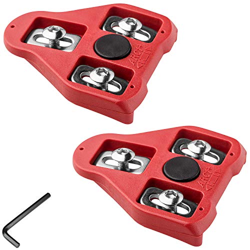 Compatible with Peloton Look Delta (9 Degree) Bike Cleats - Indoor Cycling & Road Bike Bicycle Cleat Set, Compatible with Peloton Indoor Bikes Pedals and Shoes Clipless Spinning and Cycle Shoes
