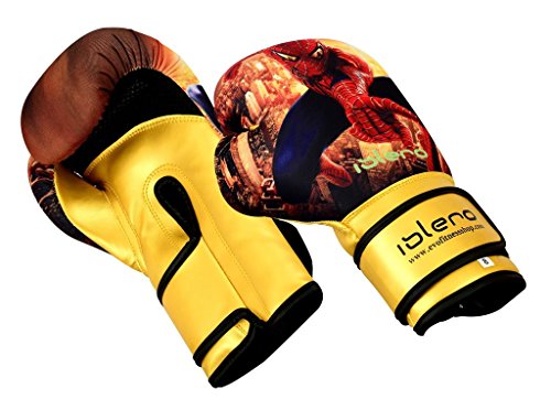 ISLERO Kids Boxing Gloves MMA GEL Punch Bag Muay Thai Martial art Training 4oz 6Oz 8Oz (4 Oz)