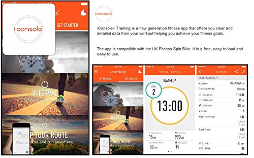 UK Fitness Indoor Cycling Exercise Bike Cardio Cycle Smooth Silent Magnetic Resistance Includes 3 Month Membership to Studio SWEAT onDemand Classes