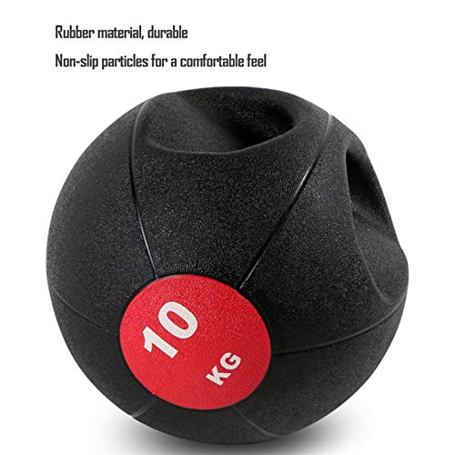 Medicine Ball AGYH Double Handle Rubber, Balance Training Aerobics Fitness Ball, 3kg/4kg/5kg/6kg/7kg/8kg/9kg/10kg (Size : 5kg/11lb)