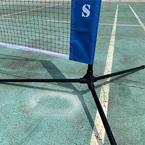 Adjustable Tennis Net, Movable Portable Easy Set Up Badminton Set, Teenagers Professional Tennis Training Net for Indoor Outdoor,6.1m