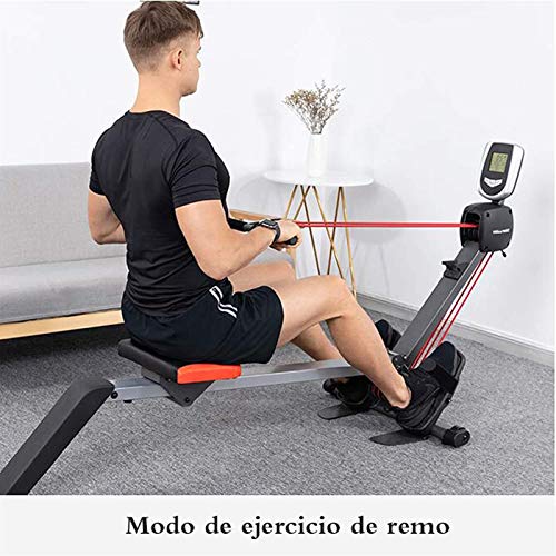 AMZOPDGS Magnetic Rowing, Indoor Rower, Home Rowing Machine with 3 Powerful Resistance Bands Hd Data Display, Suitable for Home Fitness Exercise