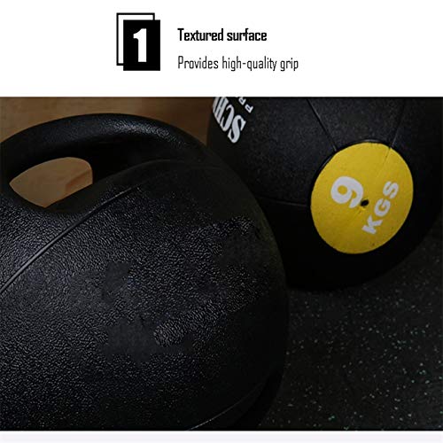 Medicine Ball AGYH Rubber, Double Handle Elastic Fitness Ball, Home Core Strength Arm Training Equipment, 4kg/8.8lb (Size : 4kg/8.8lb)